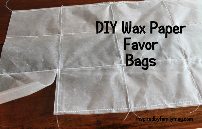 DIY Wax Paper Favor Bags